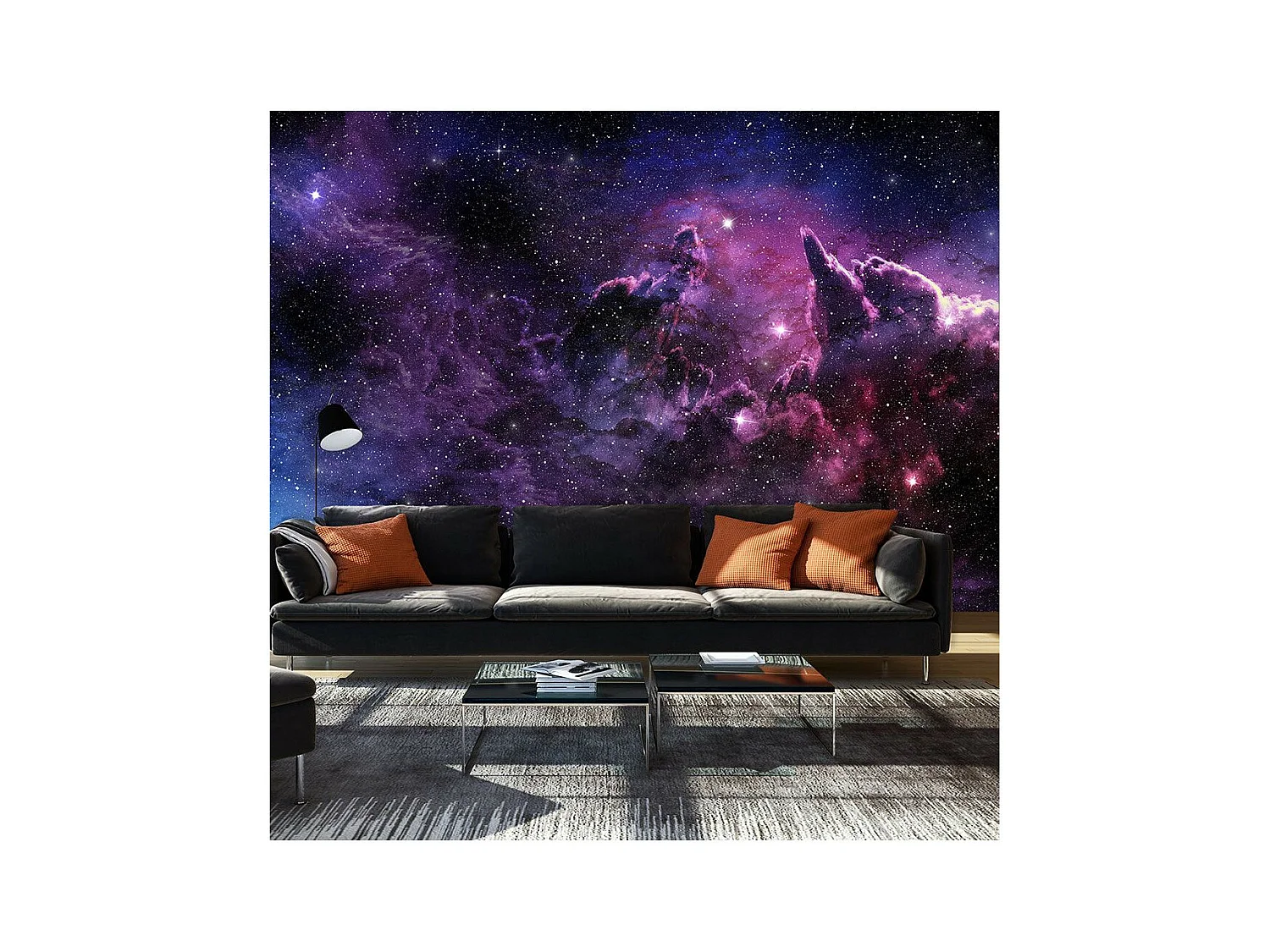 Papier Peint "Purple Nebula" 70 x 100 cm