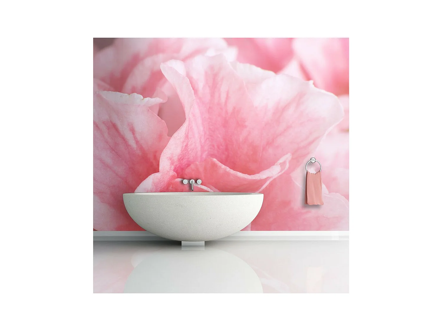 Papier Peint "Fleurs Roses de l'azalée" 193 x 250 cm