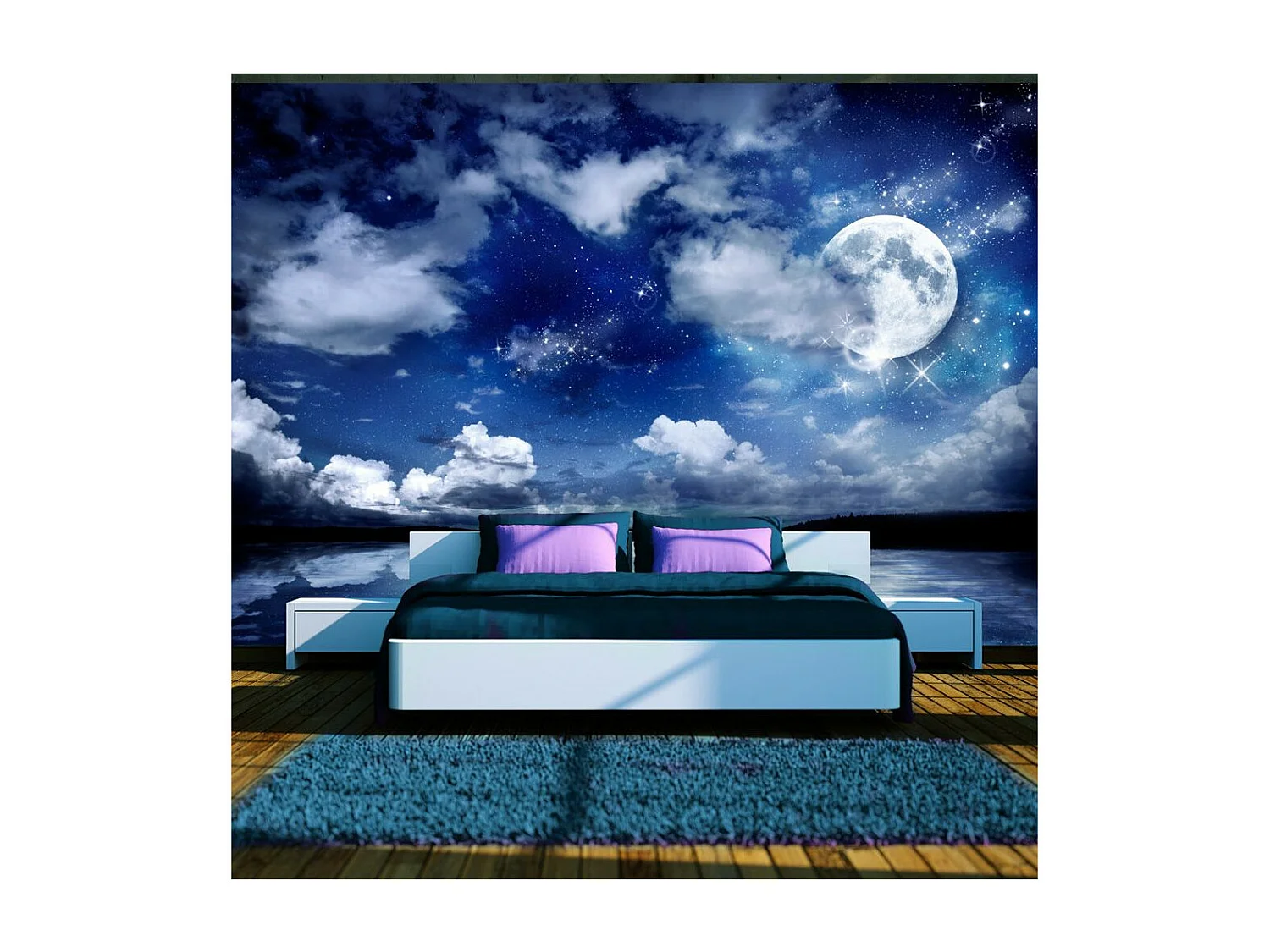 Papier Peint "Nuit Magique" 70 x 100 cm