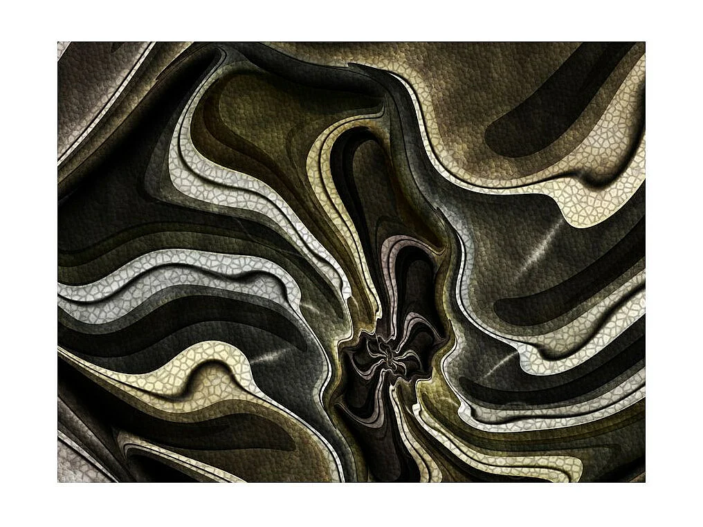 Papier Peint "Green & Brown Textured Fractal" 270 x 350 cm