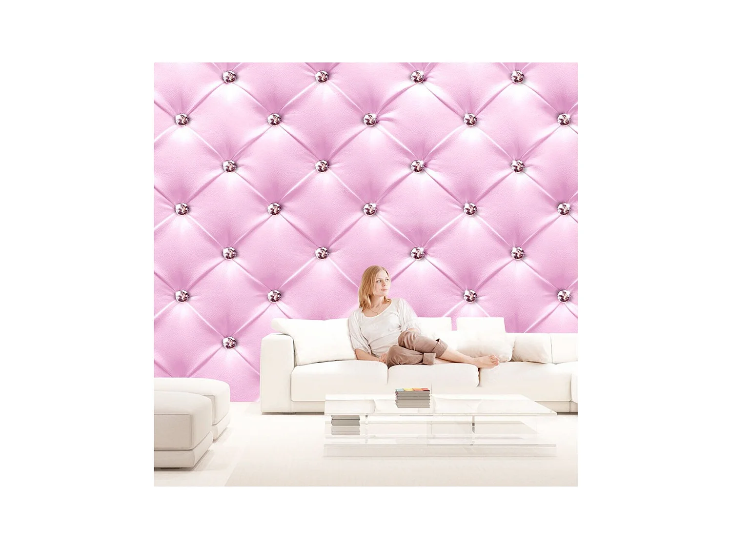 Papier Peint XXL "Pink Elegance" 280x500cm