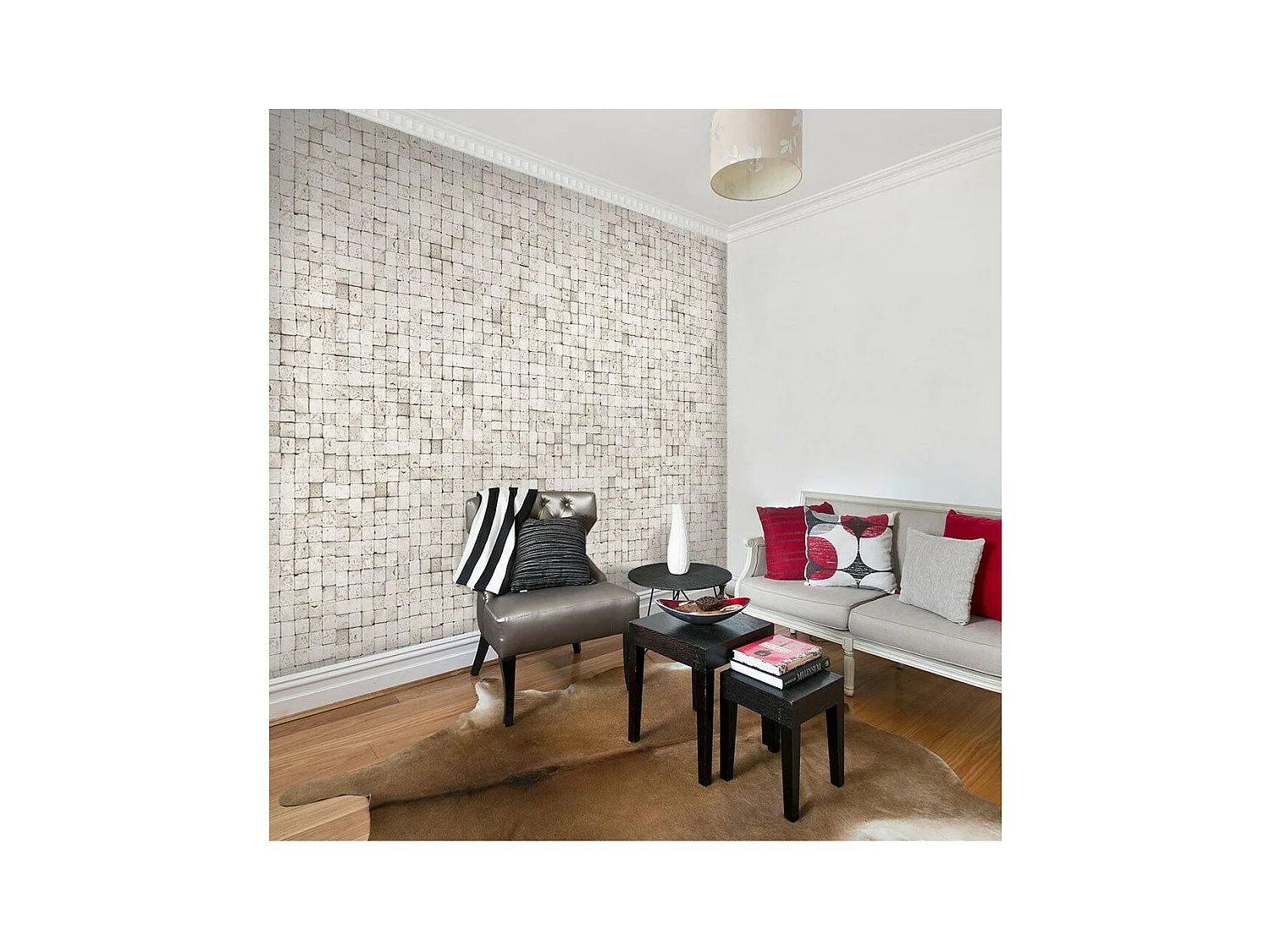 Papier Peint "Stones : Mosaic" 50x1000cm