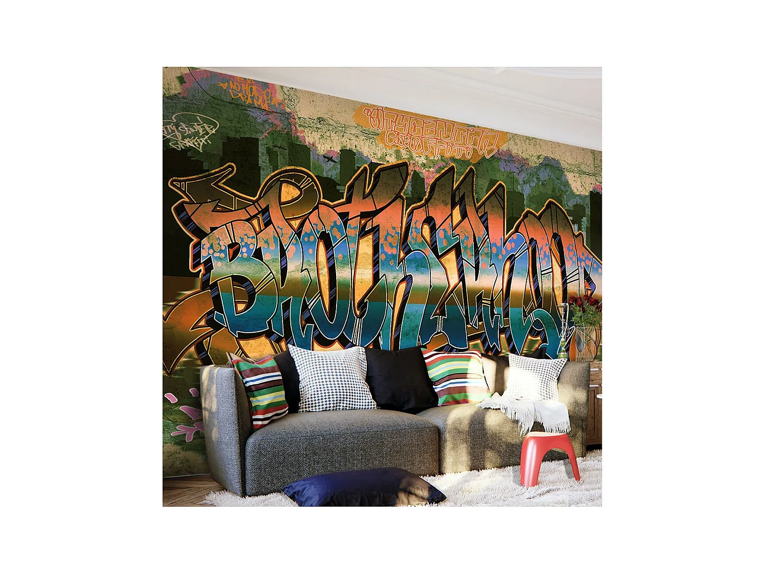 Papier Peint "Street Art" 210 x 300 cm