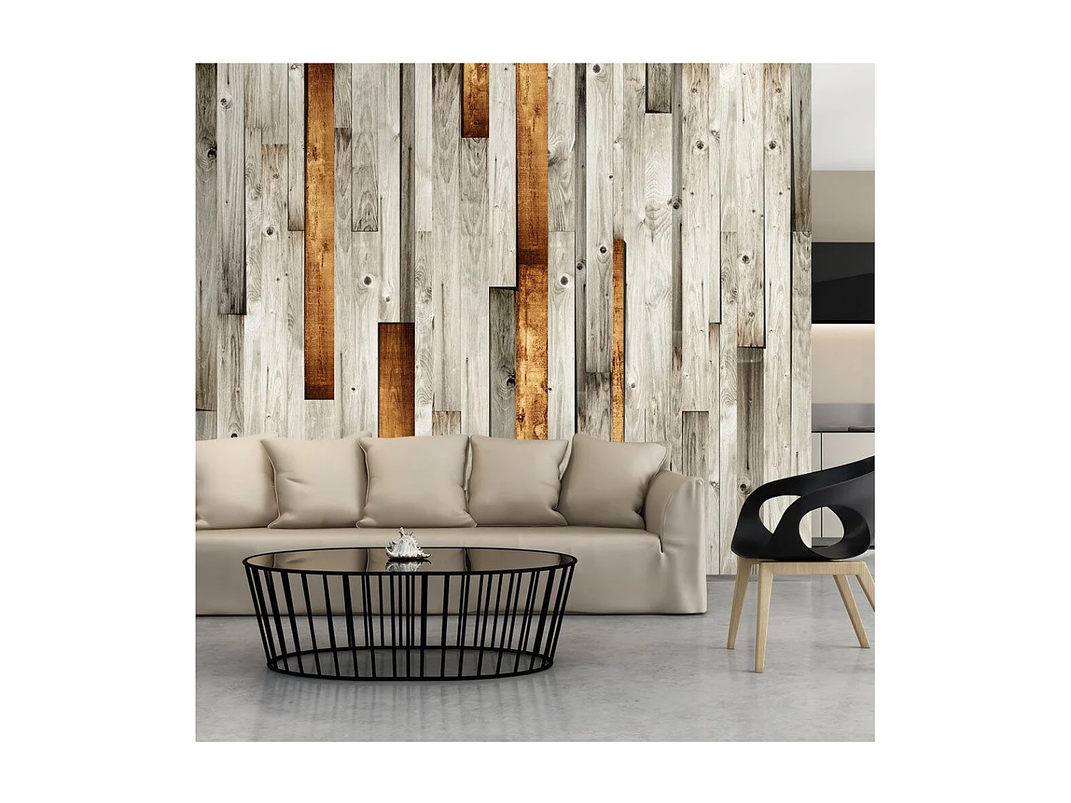 Papier Peint "Motif en Bois" 210 x 300 cm