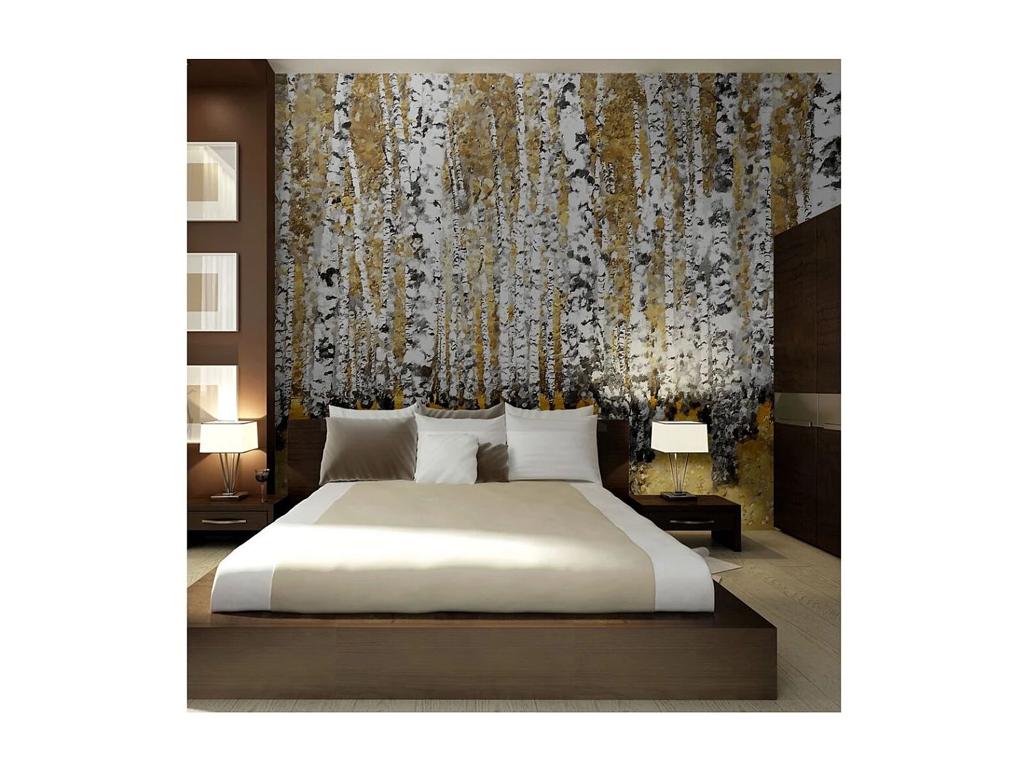 Papier Peint "Autumnal Birch Forest" 231 x 300 cm