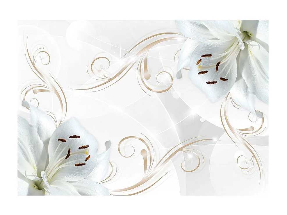 Papier Peint "White Dancers" 70 x 100 cm