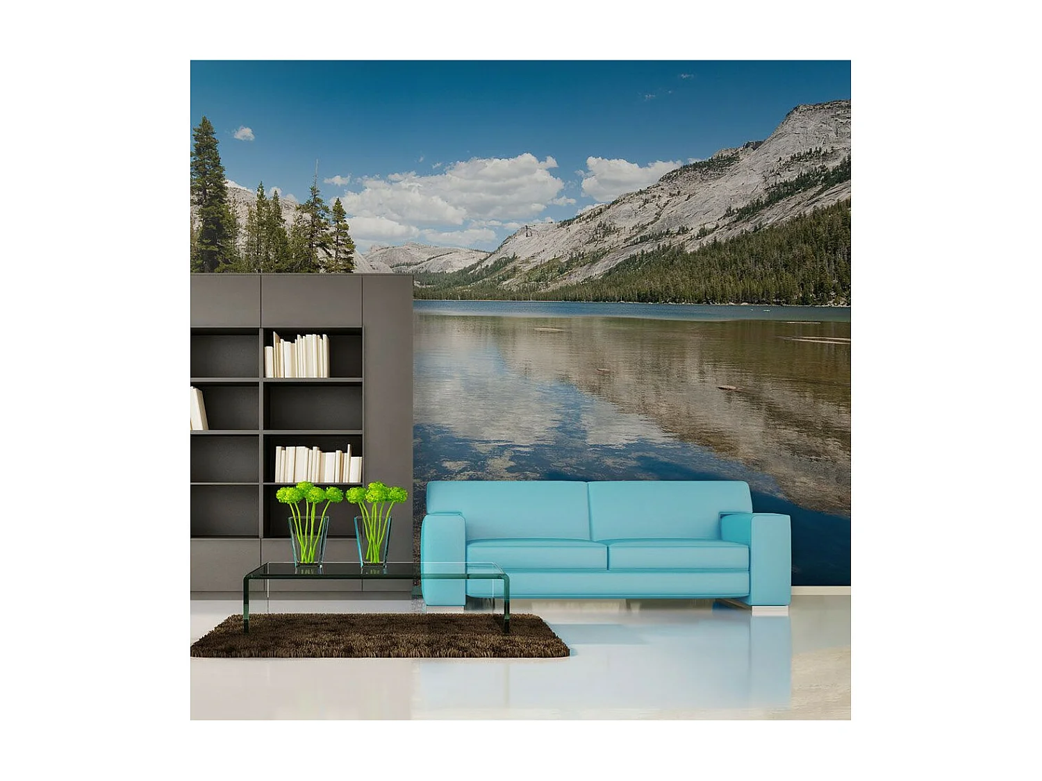 Papier Peint "Tenaya Lake Yosemite National Park" 154 x 200 cm