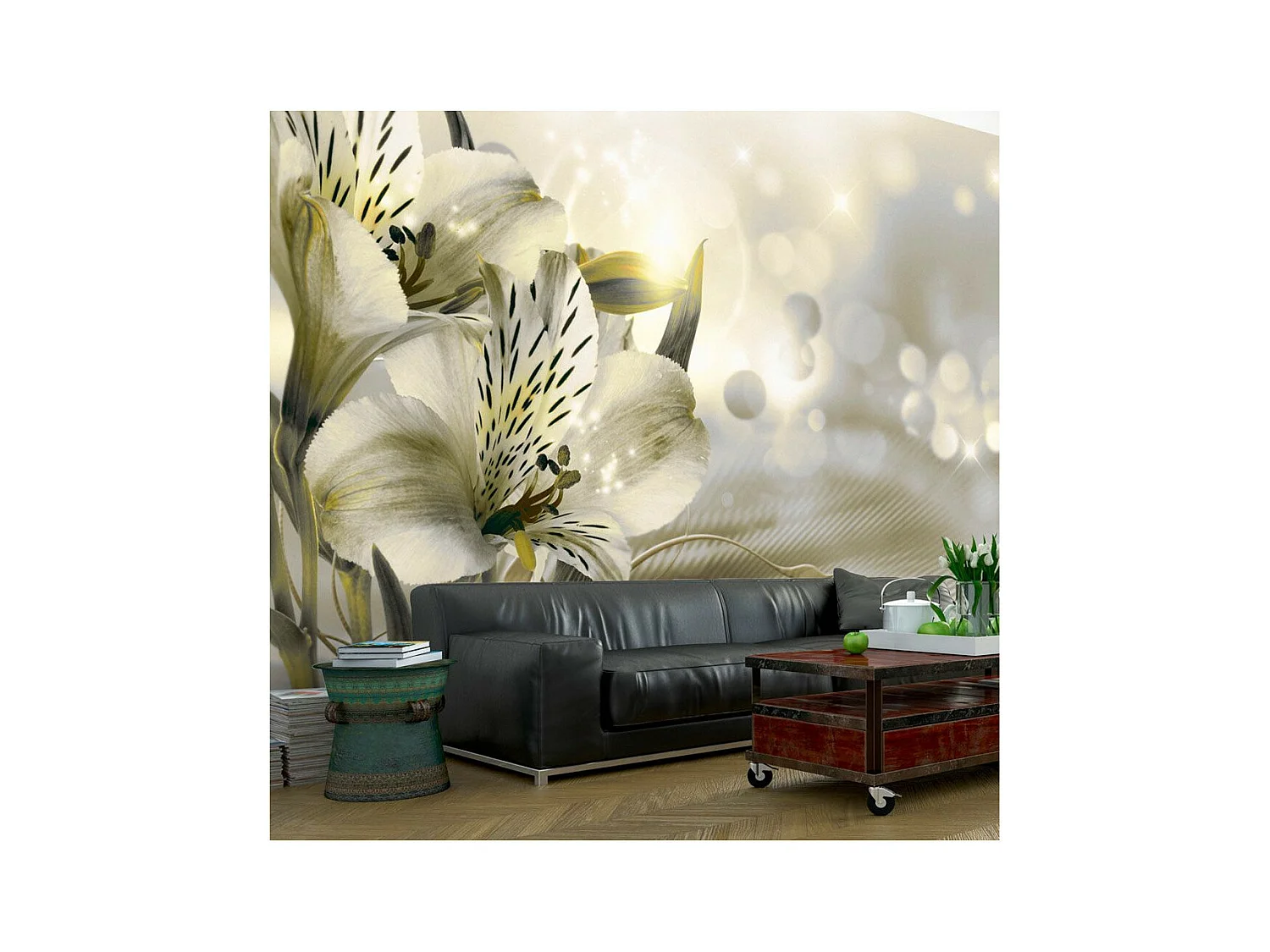 Papier Peint "Green Daybreak" 175 x 250 cm