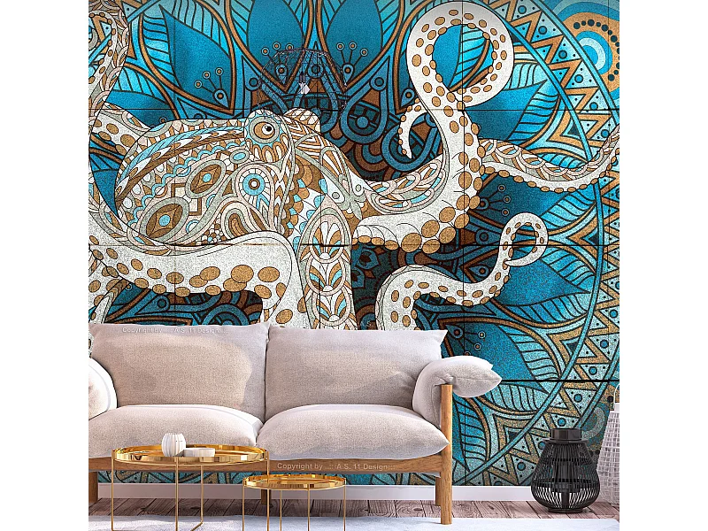 Papier Peint "Zen Octopus" 245 x 350 cm