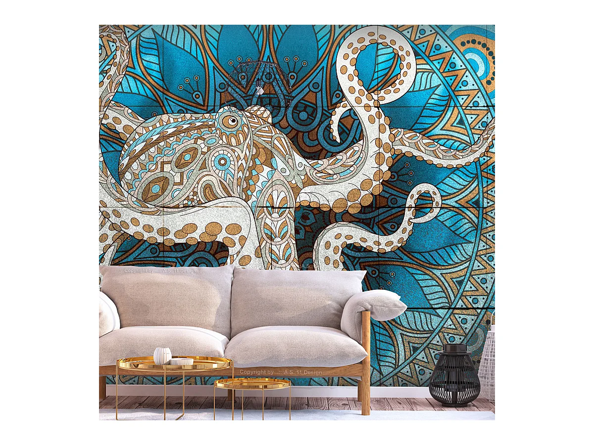 Papier Peint "Zen Octopus" 245 x 350 cm