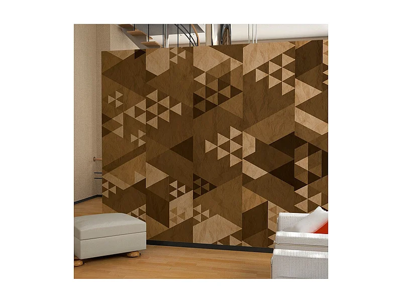 Papier Peint "Brown Patchwork" 50x1000cm