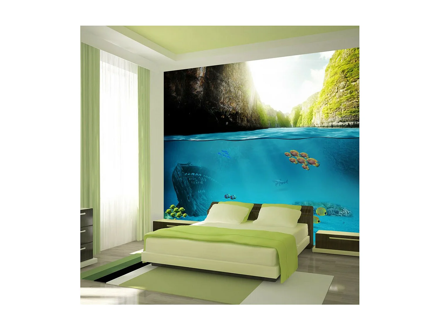 Papier Peint "Under the Waterline" 70 x 100 cm