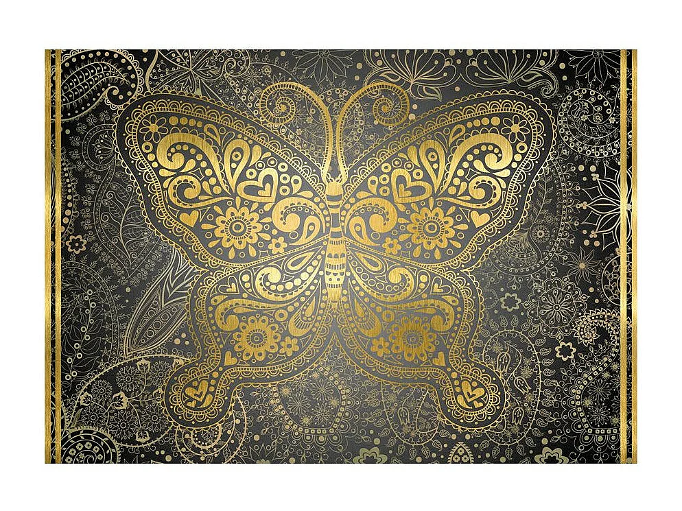 Papier Peint "Golden Butterfly" 210 x 300 cm