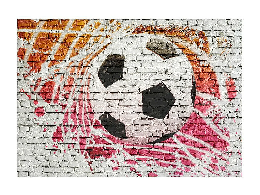 Papier Peint "Street Football" 140 x 200 cm