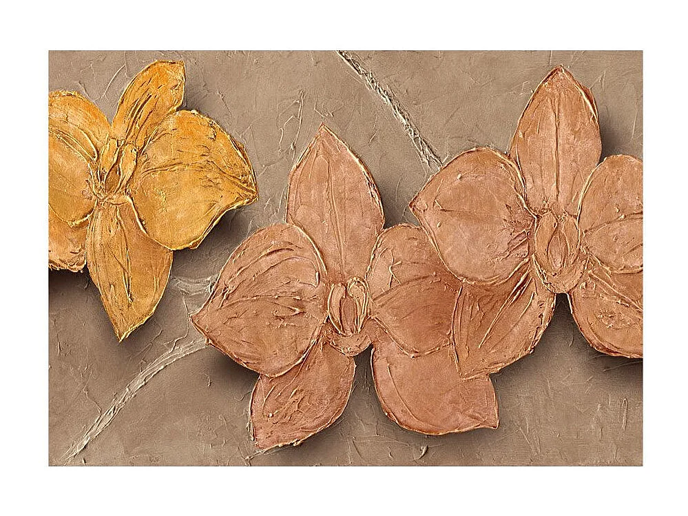 Papier Peint "Painted Orchids" 70 x 100 cm