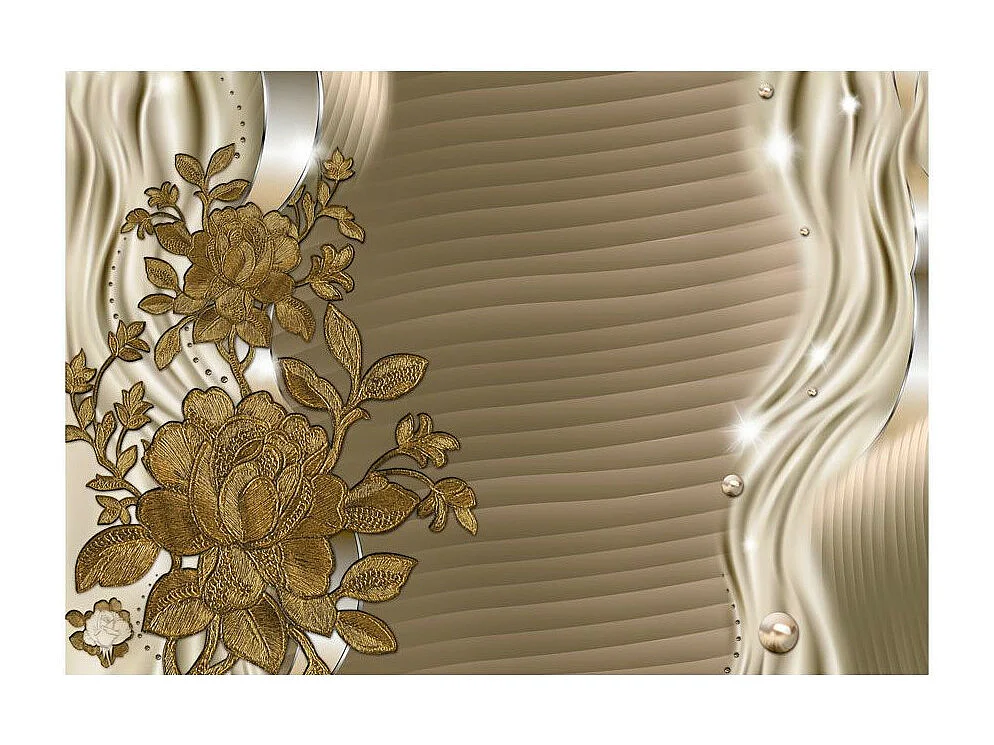 Papier Peint "Golden Buds" 245 x 350 cm