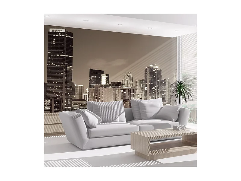 Papier Peint "La Vie Nocturne à Miami" 154 x 200 cm