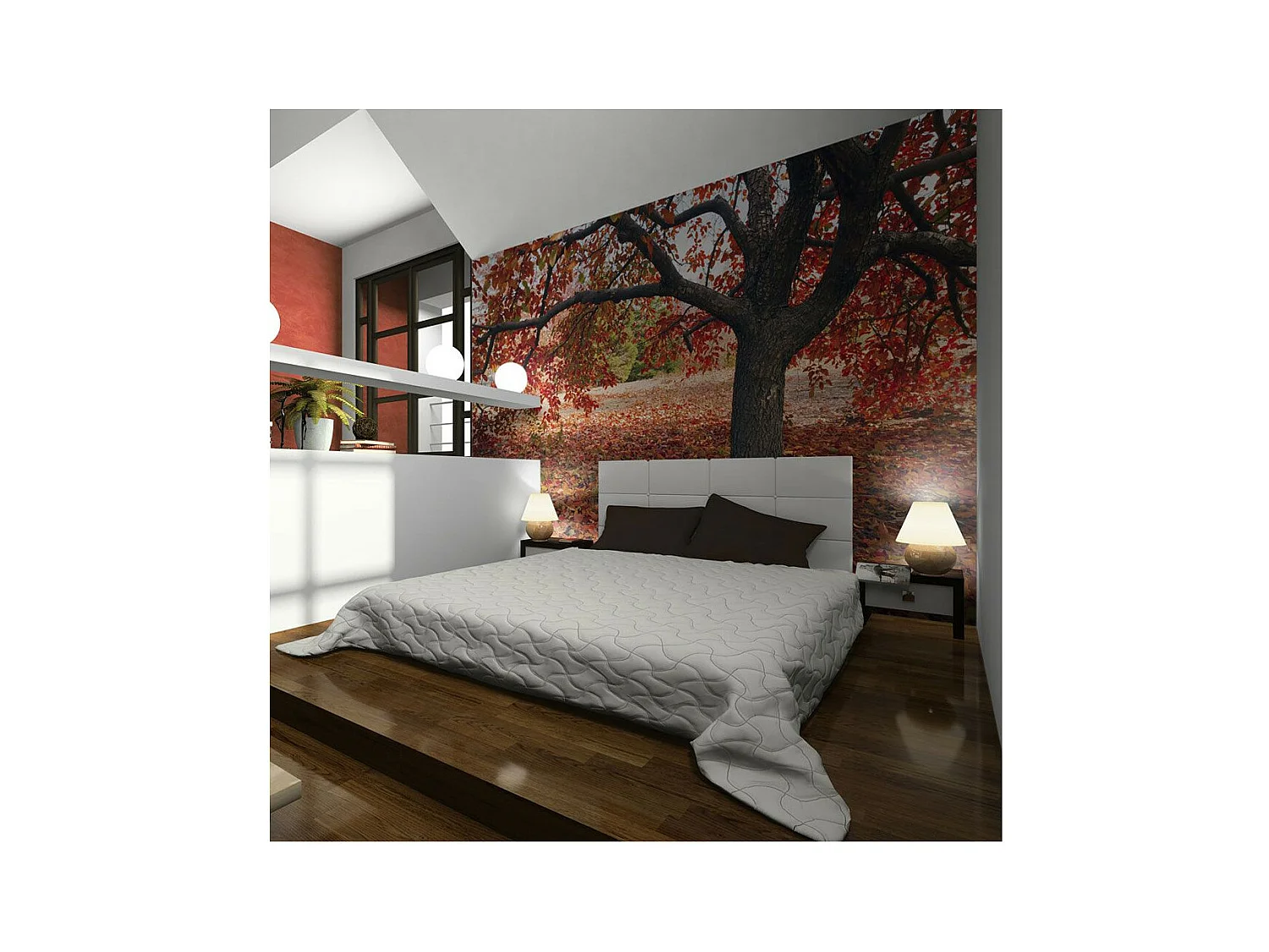 Papier Peint "Arbre D'automne" 154 x 200 cm