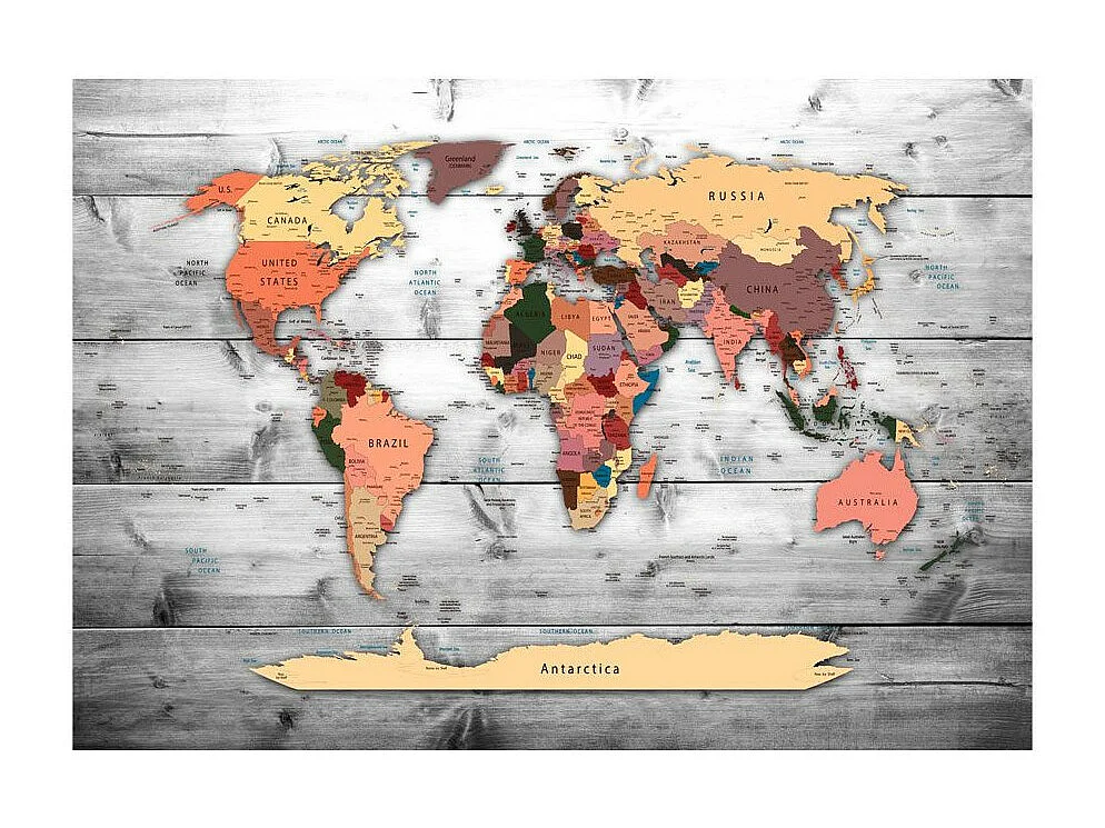 Papier Peint "Direction : World" 105 x 150 cm