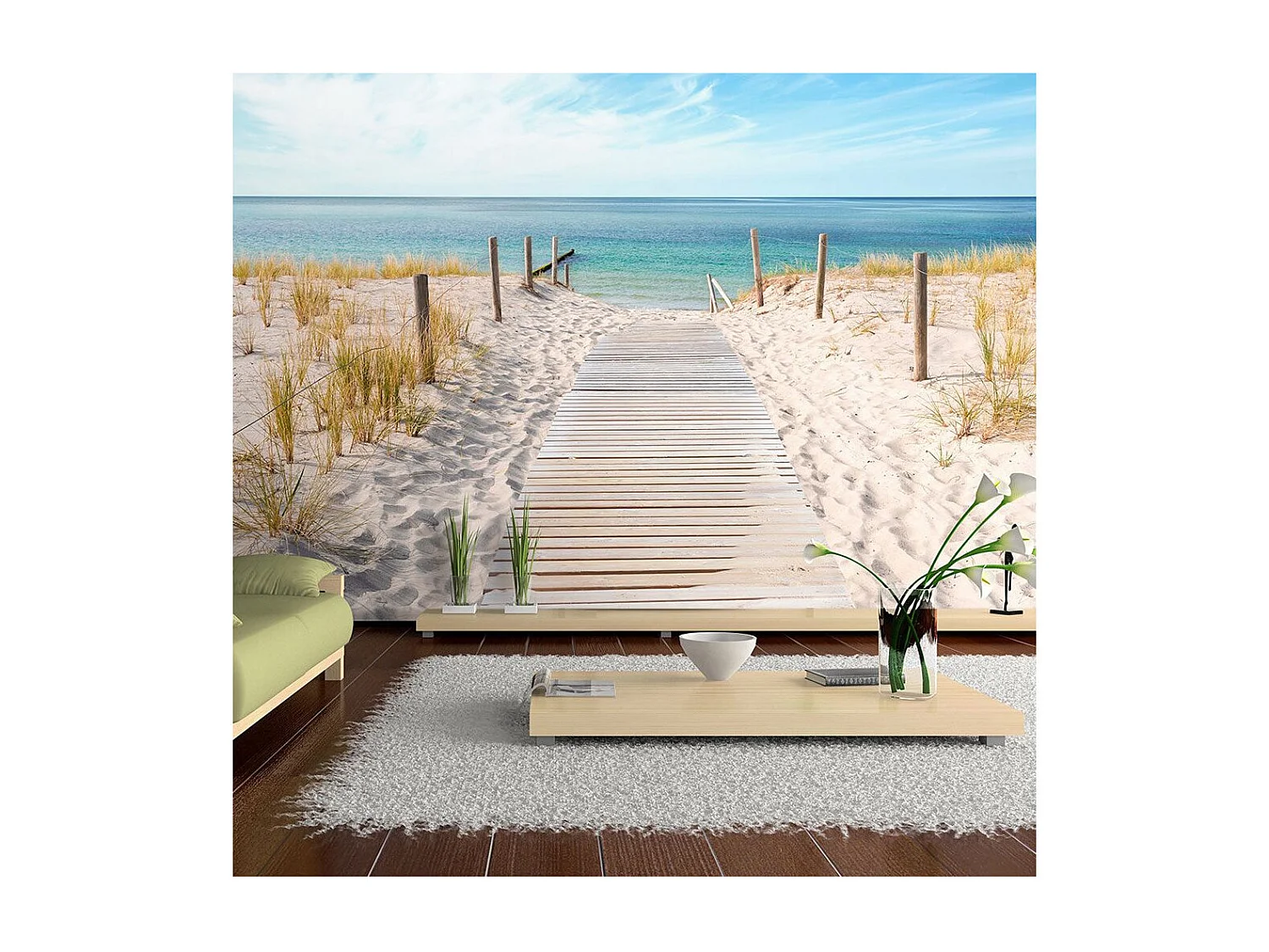 Papier Peint "Vacances au Bord de la Mer" 70 x 100 cm