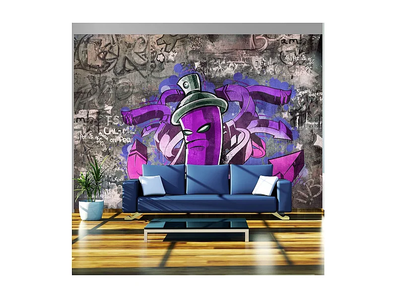 Papier Peint "Graffiti Spray Can" 210 x 300 cm