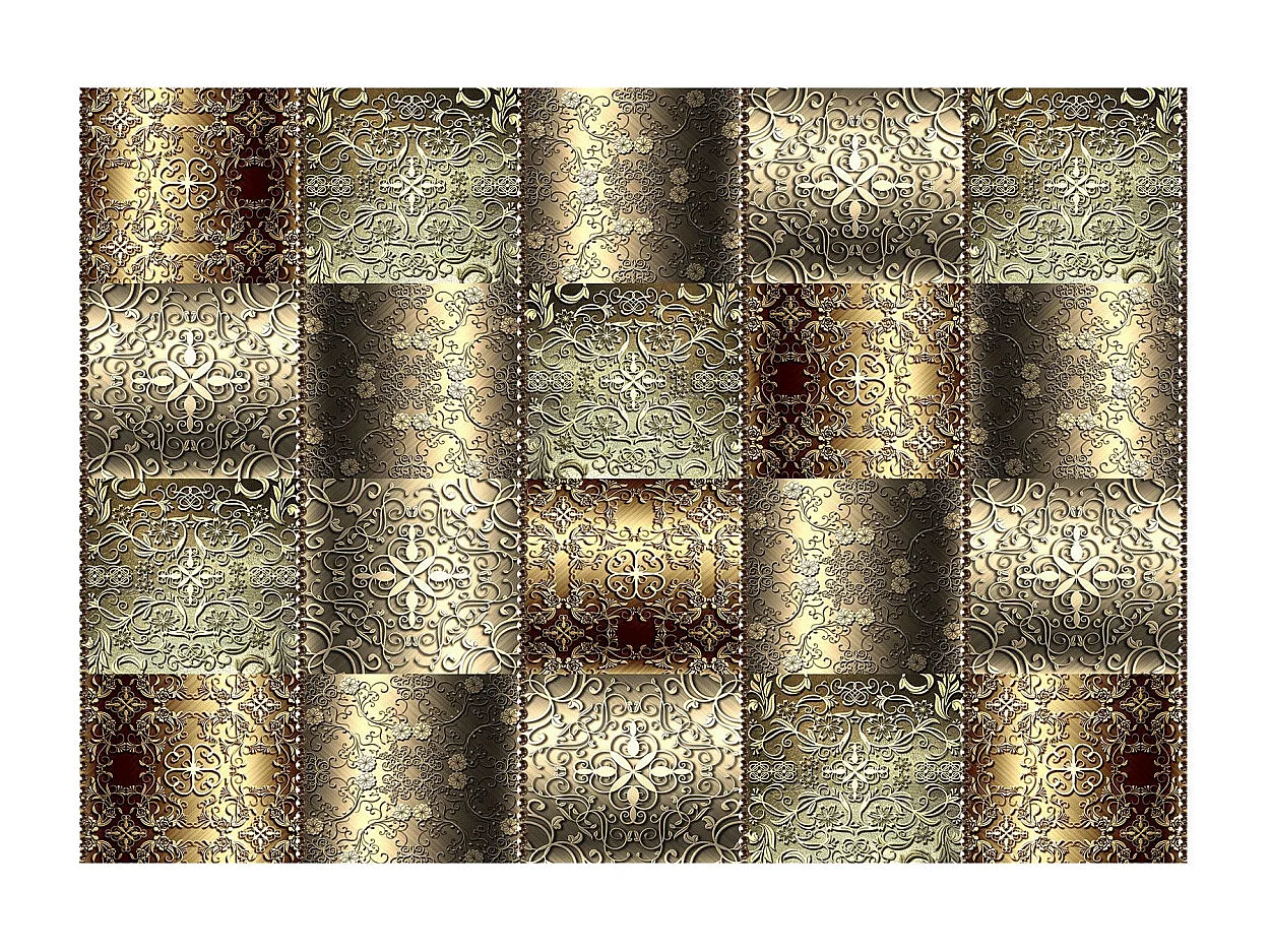 Papier Peint "Metal Plates" 70 x 100 cm