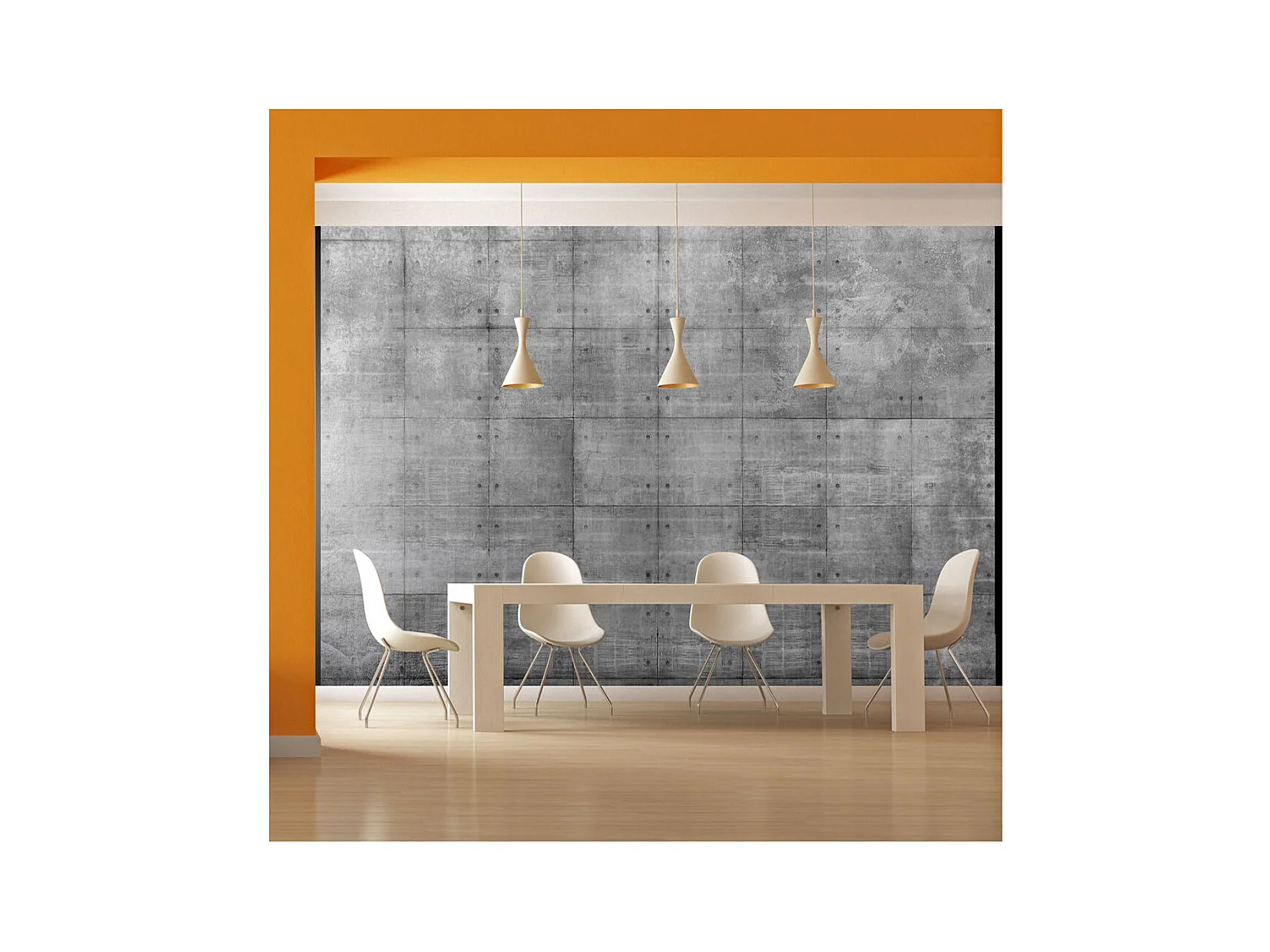 Papier Peint "Steel Puzzle" 70 x 100 cm