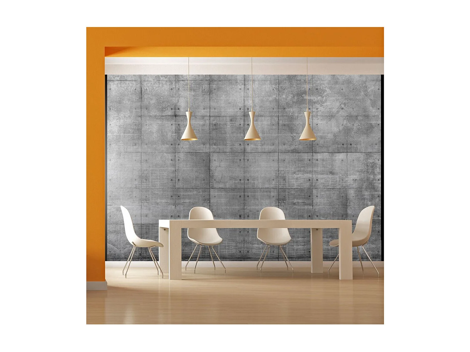 Papier Peint "Steel Puzzle" 70 x 100 cm