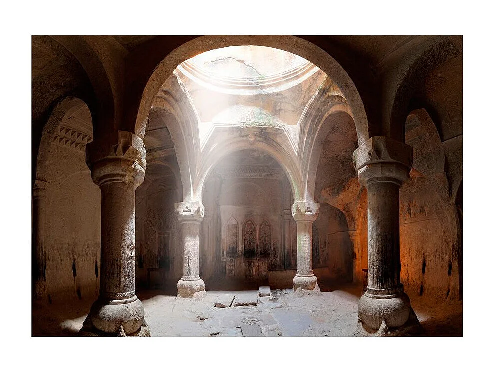 Papier Peint "Old Temple" 210 x 300 cm