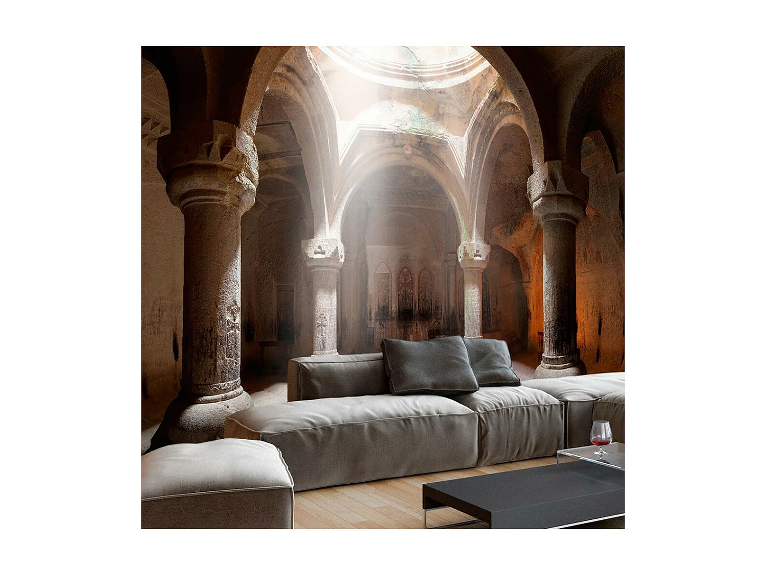 Papier Peint "Old Temple" 210 x 300 cm