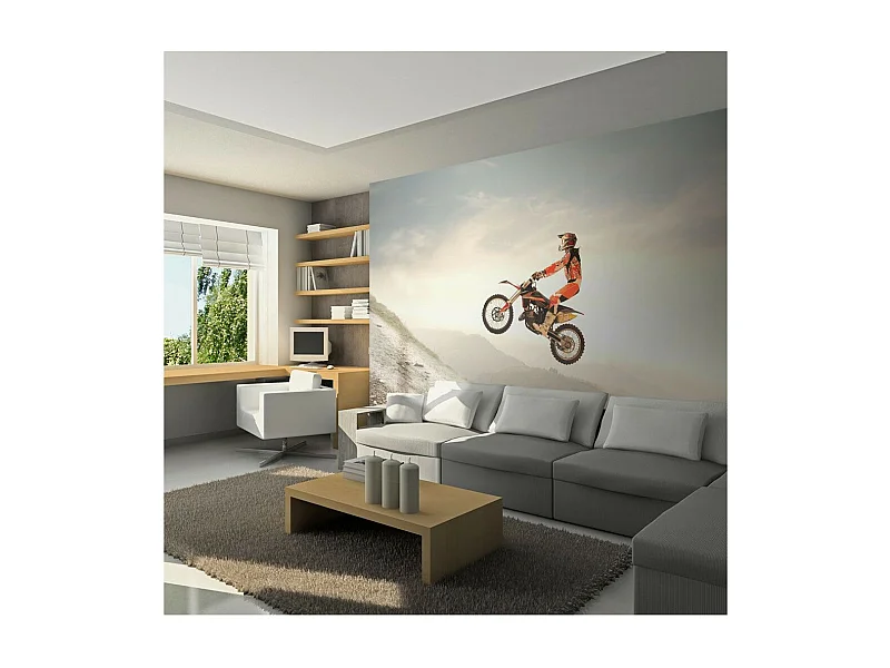 Papier Peint "Sport Motocycliste" 154 x 200 cm