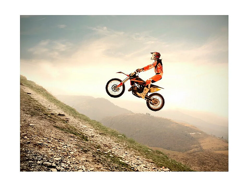 Papier Peint "Sport Motocycliste" 154 x 200 cm