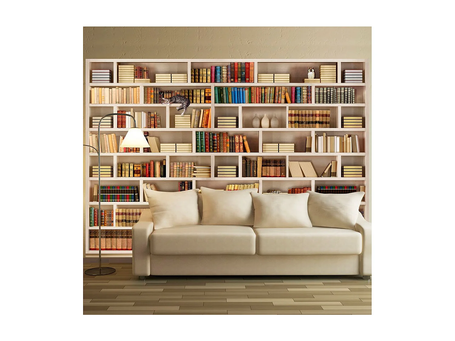 Papier Peint "Bibliothèque Domestique" 140 x 200 cm
