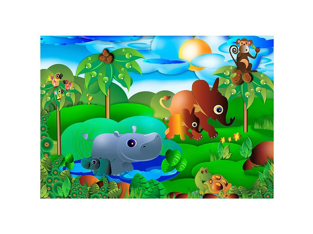 Papier Peint "Animal Family" 210 x 300 cm