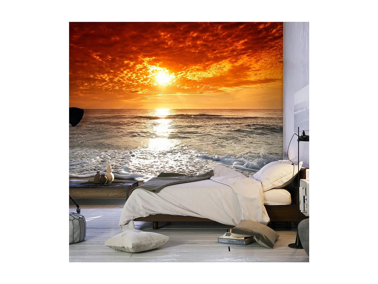 Papier Peint "Quel Merveilleux Coucher de Soleil!" 154 x 200 cm