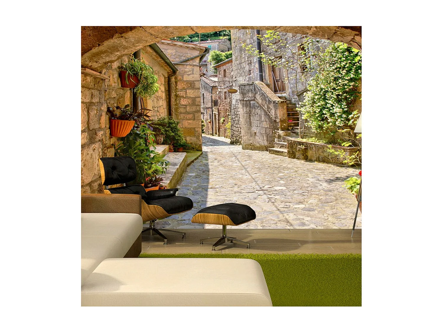 Papier Peint "Provincial Alley in Tuscany" 175 x 250 cm