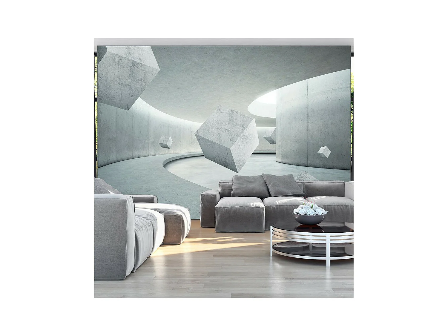 Papier Peint "Geometry of the Cube" 140 x 200 cm