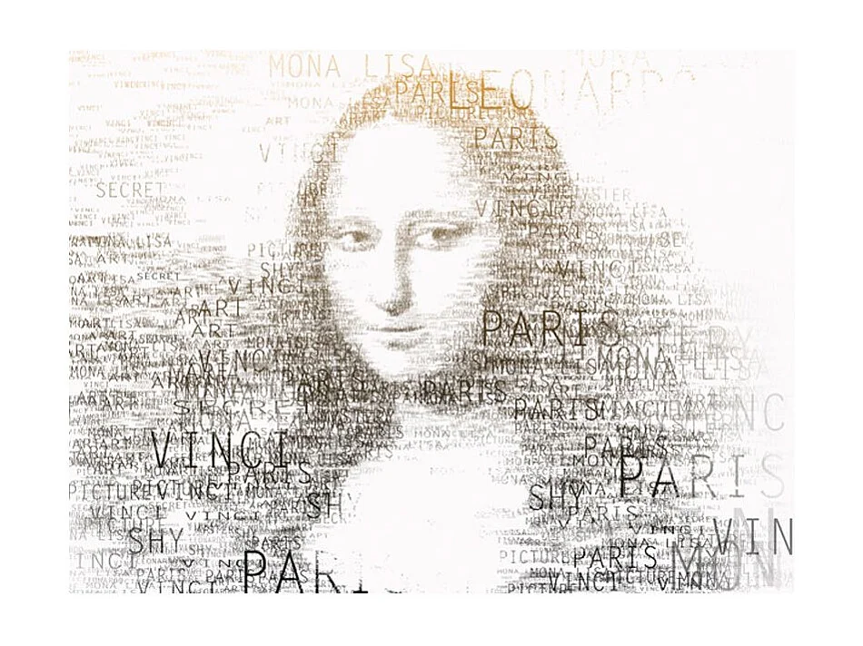 Papier Peint "Notes de Léonard de Vinci" 154 x 200 cm