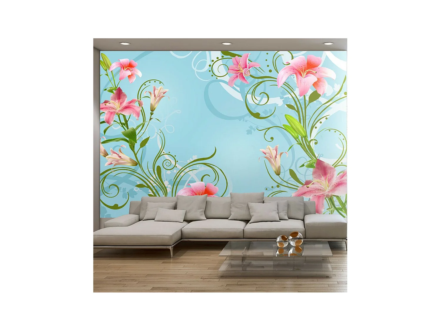 Papier Peint "Subtle Beauty of the Lilies II" 280 x 400 cm