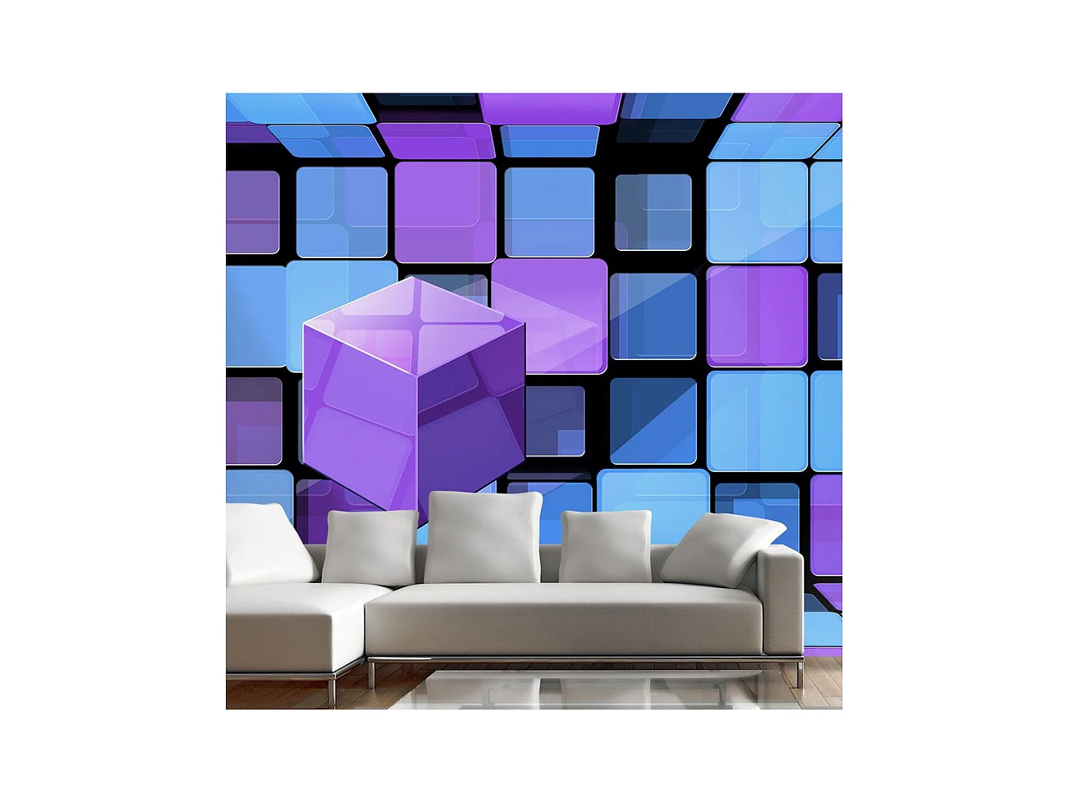 Papier Peint "Cube : Variation" 245 x 350 cm