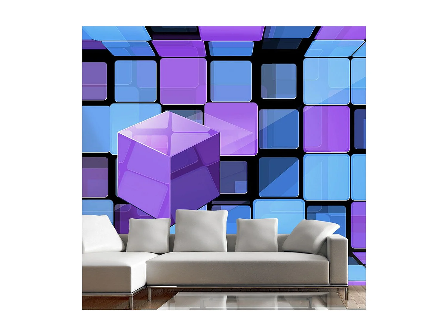 Papier Peint "Cube : Variation" 245 x 350 cm