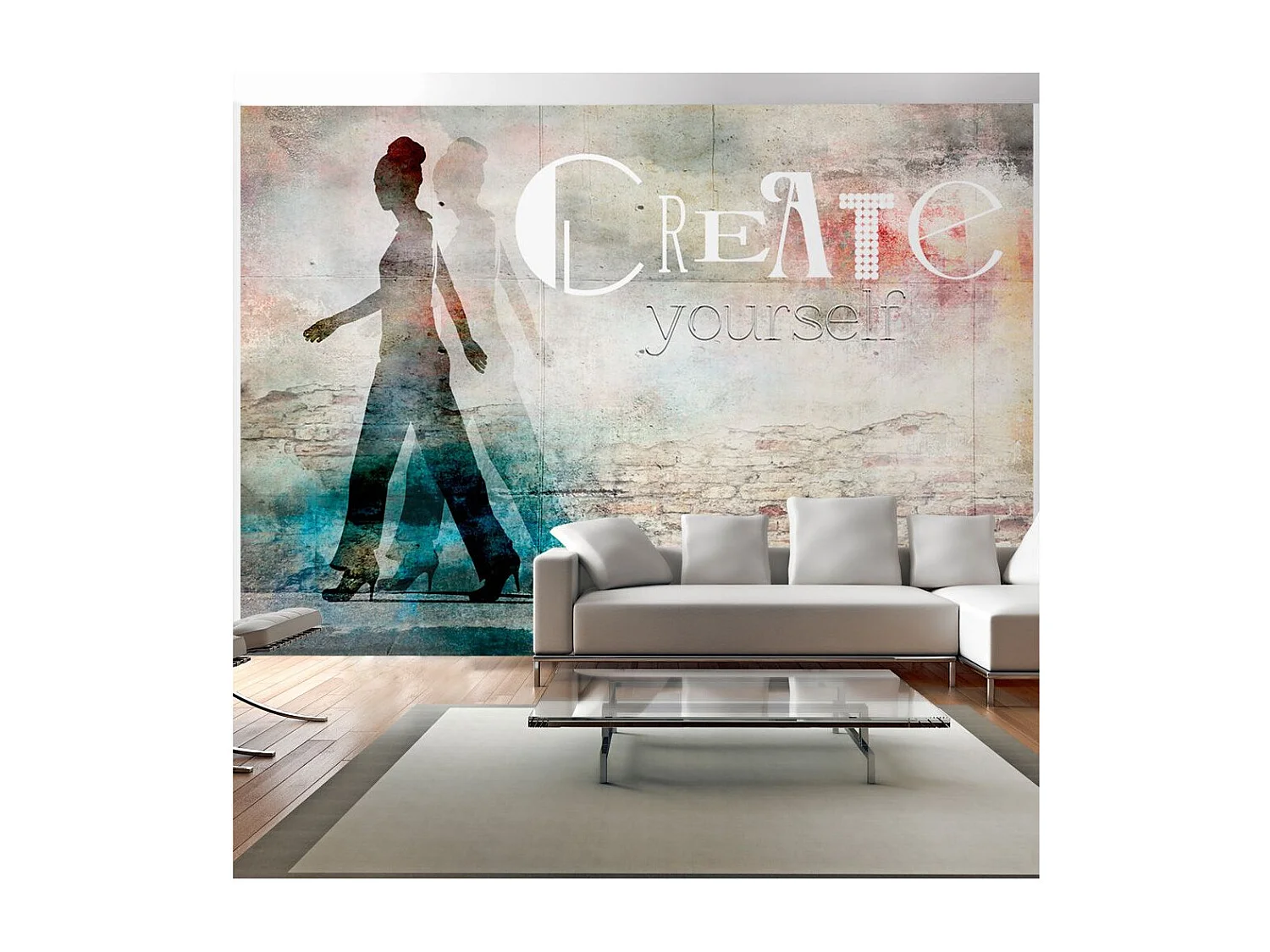 Papier Peint "Create Yourself" 140 x 200 cm