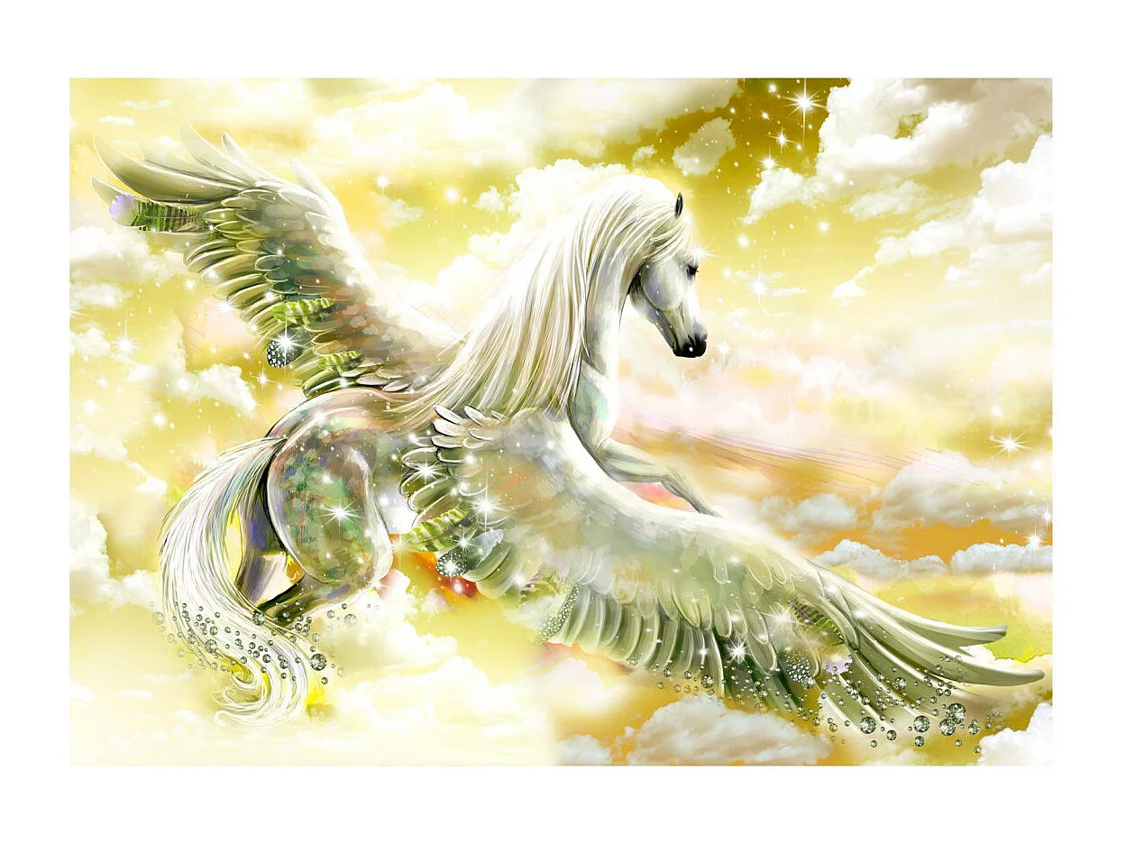 Papier Peint "Pegasus Yellow" 140 x 200 cm