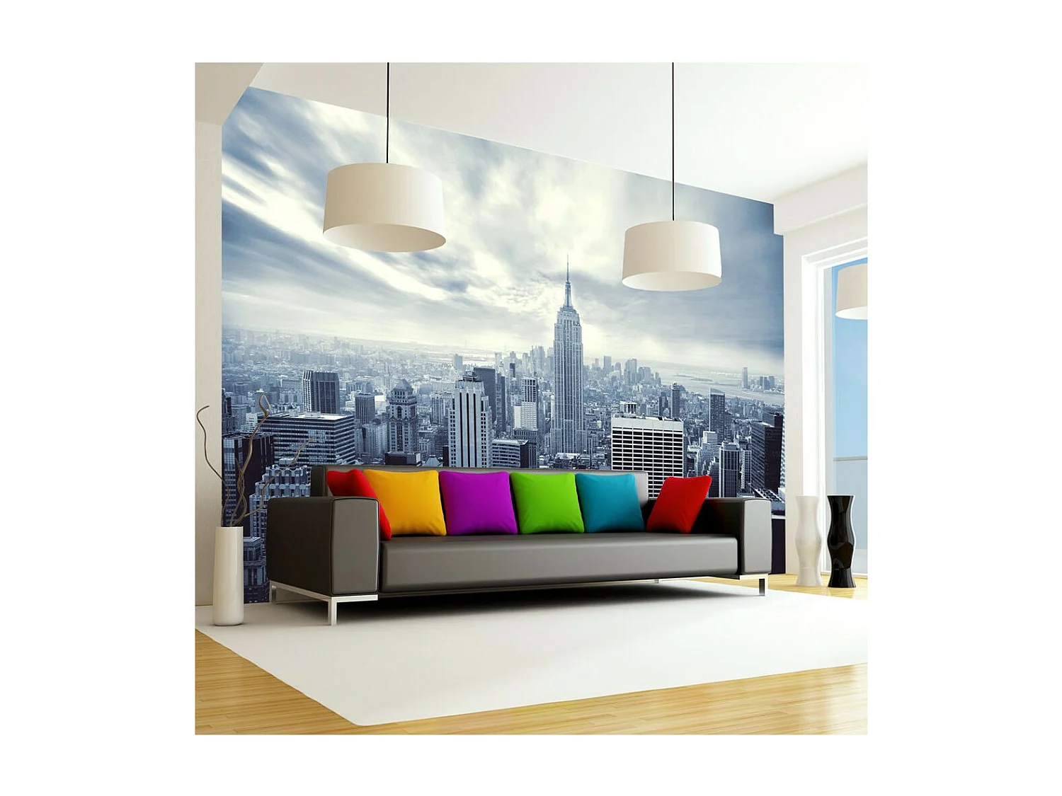 Papier Peint "Blue York" 140 x 200 cm