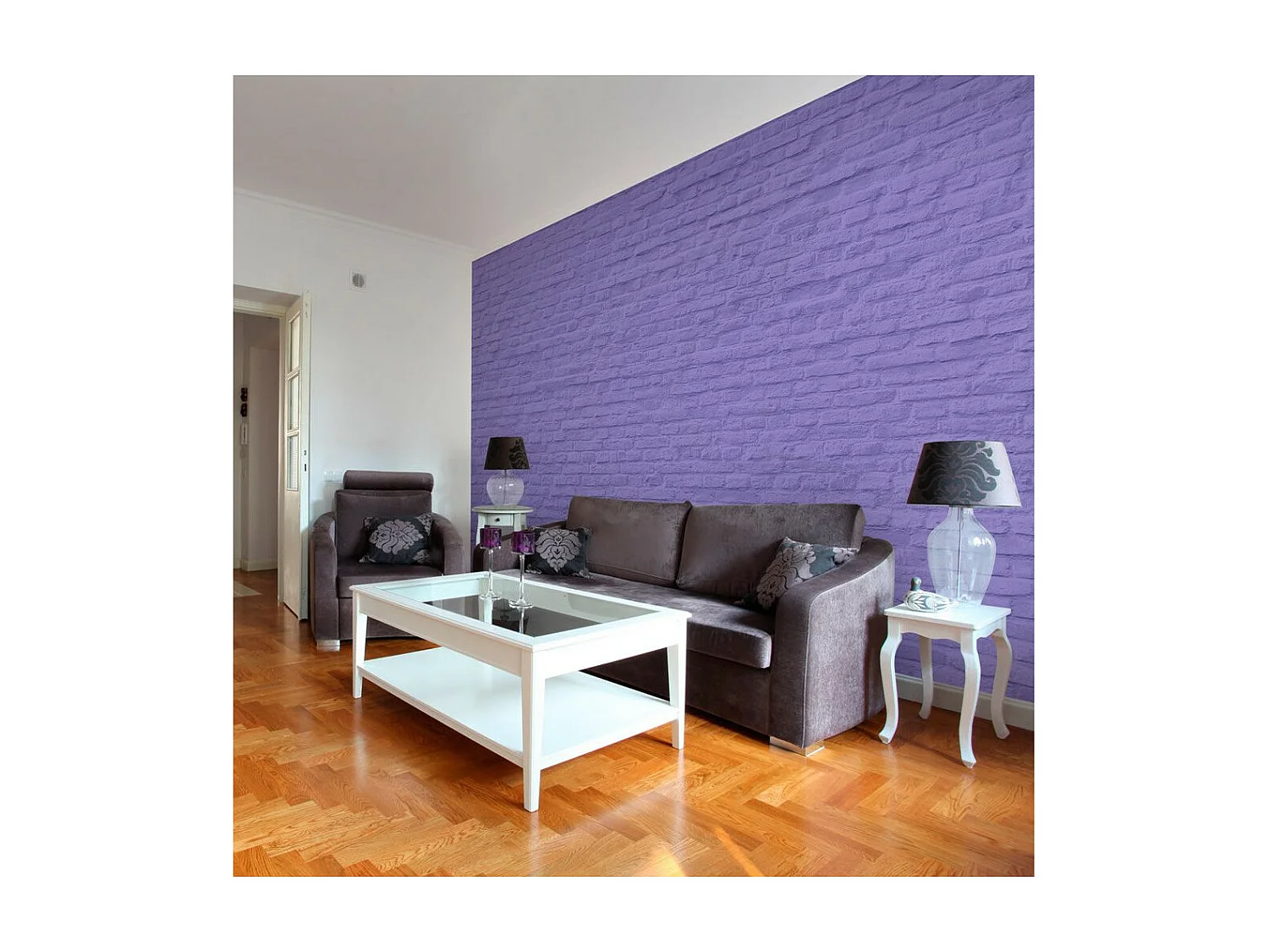 Papier Peint "Inspiration de Bruyère" 70 x 100 cm