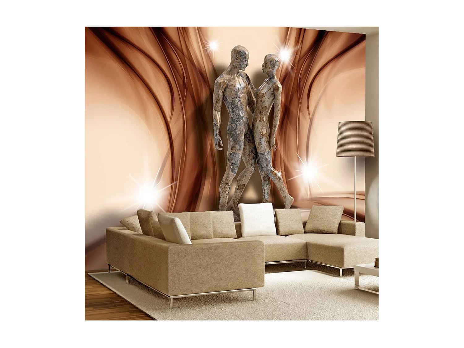 Papier Peint "Stone Couple" 105 x 150 cm