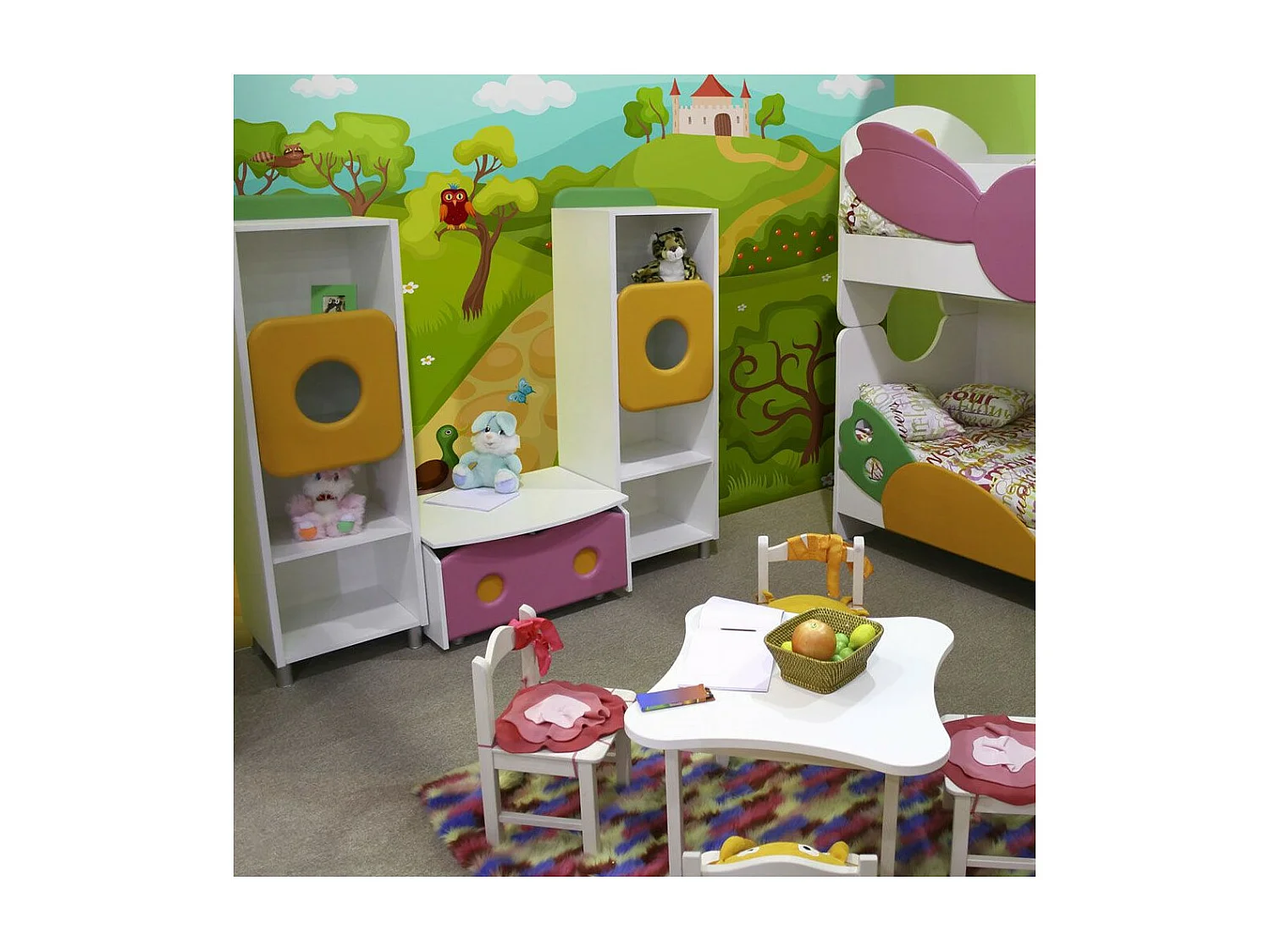 Papier Peint "En Chemin Vers le Château Magique" 270 x 350 cm