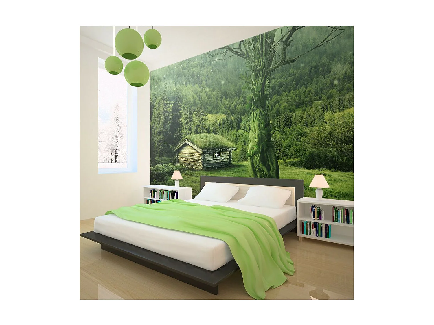 Papier Peint "Green Seclusion" 231 x 300 cm