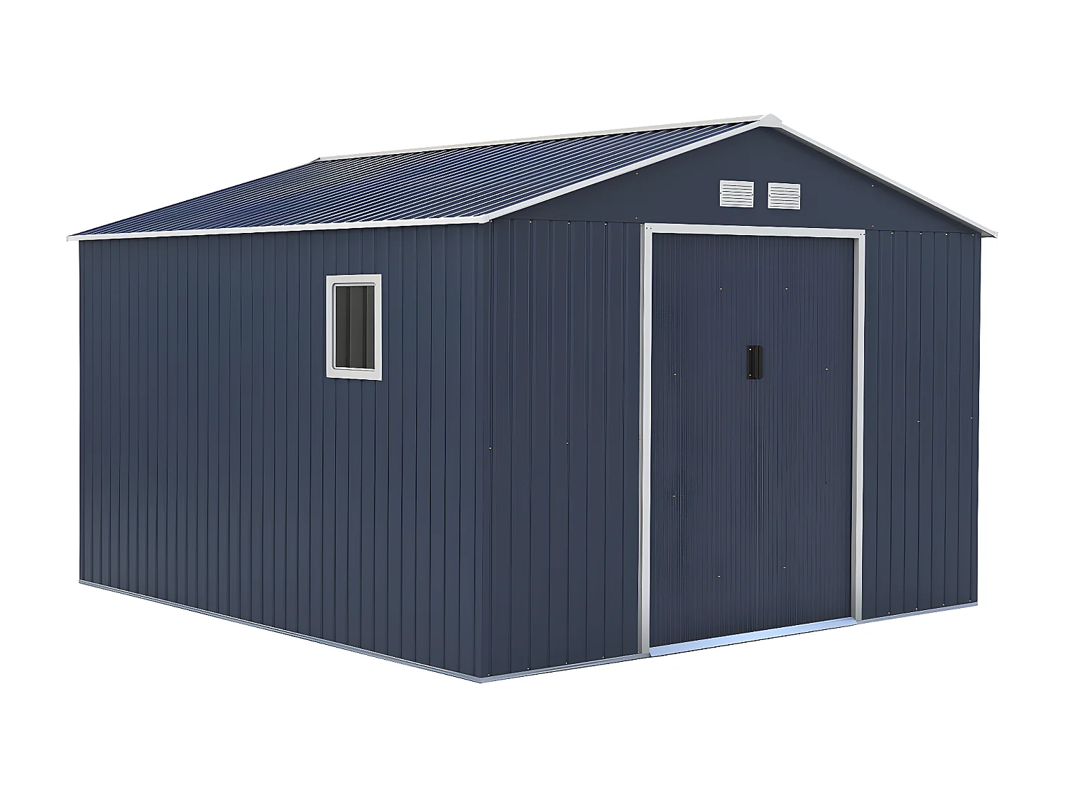 Abri de jardin métal en acier galvanisé gris 12,99 m² - ARCHER