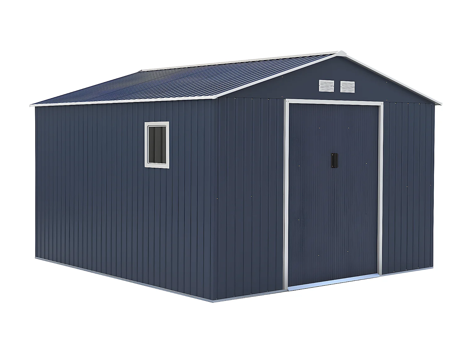 Casetta da giardino ARCHER in acciaio galvanizzato grigio -  12,99 m²